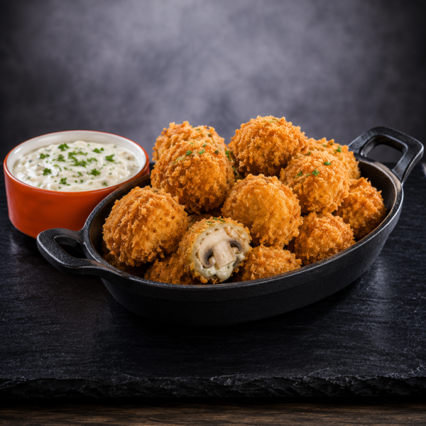 Crumbed Mushrooms - Full