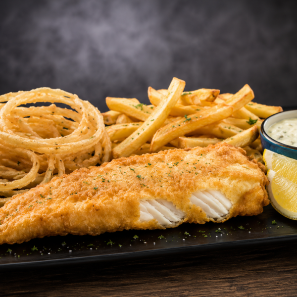 Hake & Chips - Half