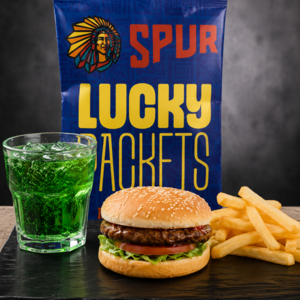 Kids Burger, Soda & Lucky Packet Combo