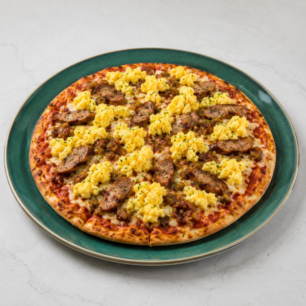 Wors & Relish Breakfast Pizza