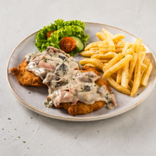 Alfredo Chicken Schnitzel