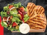 Large Salad + 2 Grilled fillets + Salad Dressing