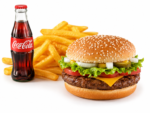 Clasic Cheese Burger Meal + Chips - Image 2