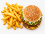 Double Classic Cheese Burger & Chips - Image 4