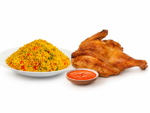 1/4 Chicken, Spicy Rice & Sauce - Image 2