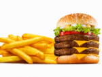 Triple Classic Cheese Burger & Chips - Image 3