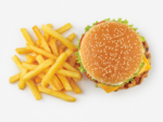 Grilled Chilli Cheese Chicken Burger & Chips - Image 4