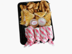 Platter (12 Mini Sandwiches + 12 Mini Wraps + 12 Chicken Strips + 2 Dips)