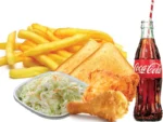 Lunch Meal - 2 Piece Chicken, Toasted Bread, Chips, Coleslaw & Cold Drink