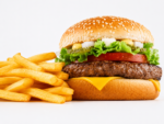 Classic Cheese Burger & Chips - Image 2