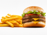 Double Classic Cheese Burger & Chips - Image 2