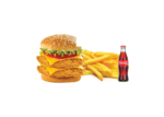 Big Man Burger Meal with Chips & Cold Drink