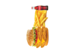 Big Man Burger Meal with Chips & Cold Drink - Image 3