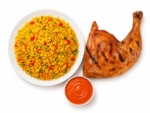 1/4 Chicken, Spicy Rice & Sauce - Image 3