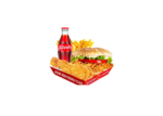 Fully Loaded Burger Box Meal with Chips, Chicken Piece & Cold Drink - Image 5