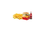Hawaian Burger Meal with Chips & Cold Drink