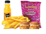 2 Mini Burgers + Chips + Cappy + Lucky Packet