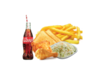 Lunch Meal - 2 Piece Chicken, Toasted Bread, Chips, Coleslaw & Cold Drink - Image 4