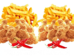 16 Spicy Wings + 2 Portion Chips