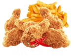 6 Spicy Wings + Chips