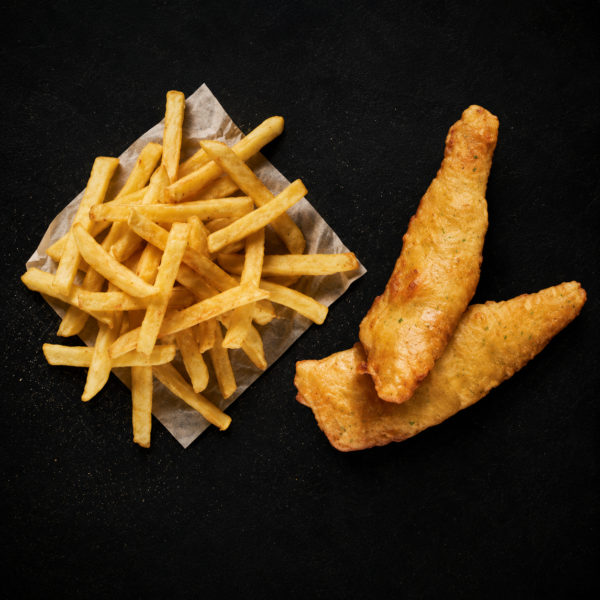 2 Small Hake & Small Chips (320g)