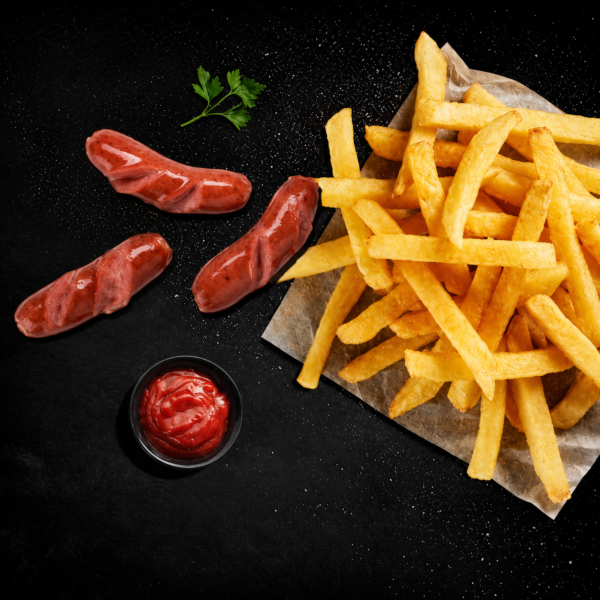3 Mini Russians & Chips (200g)