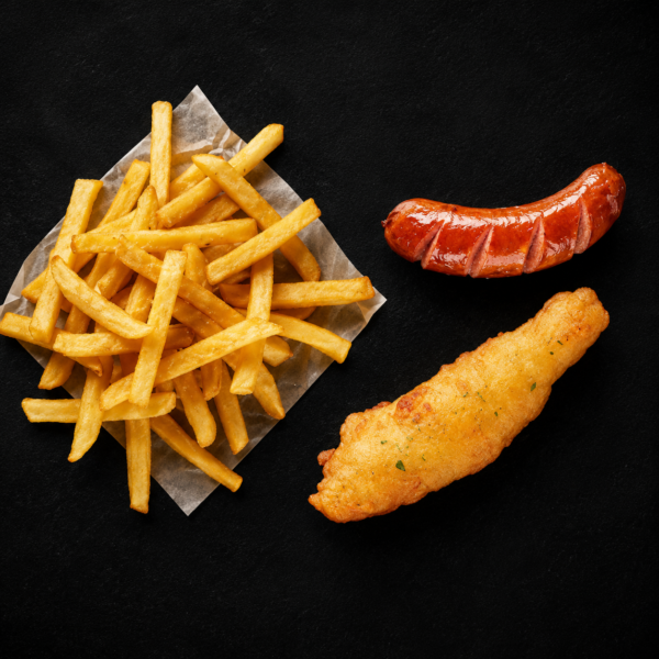 Small Russian, Small Hake & Small Chips (320g)